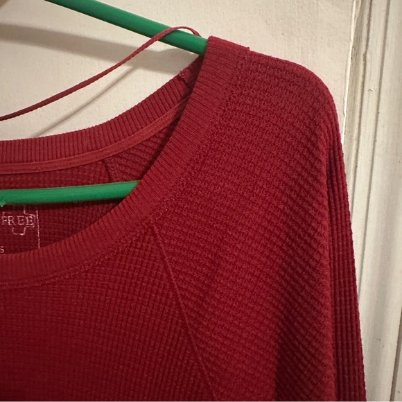Free People We The Free Thermal Oversized red women S - Picture 2 of 11